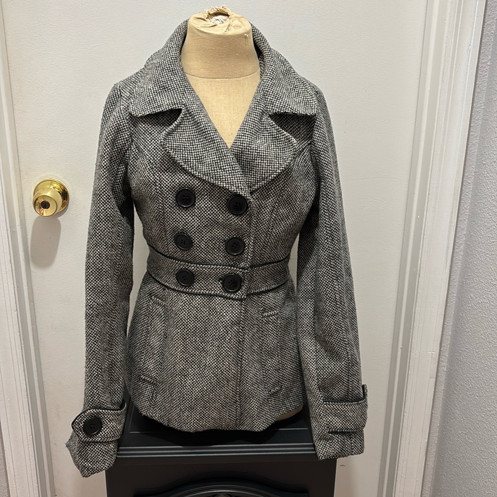 Black Lipstick Pea Coat/Jacket
